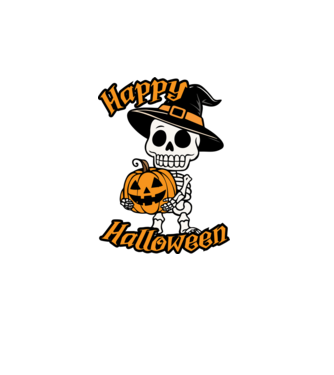 Happy Halloween - pólóminta minta rózsaszín pólón