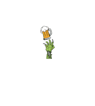 zombeer - zombi sör minta királykék pólón