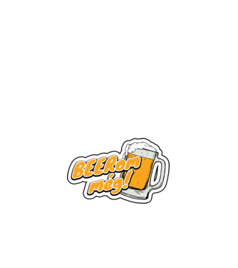 BEER-om még! minta fehér pólón