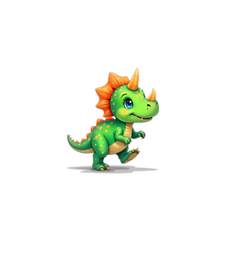 Dino, dinoszaurusz minta zöld pólón