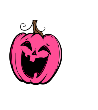 halloween pink tök, halloween minta minta világoskék pólón