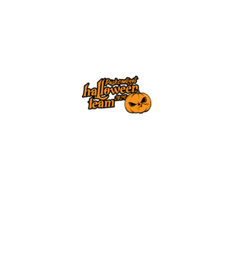 Páskomliget halloween team 002 minta királykék pólón
