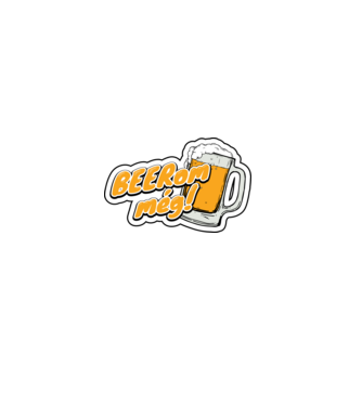 BEER-om még! minta szürke pólón
