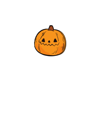 halloween tök, halloween minta minta királykék pólón