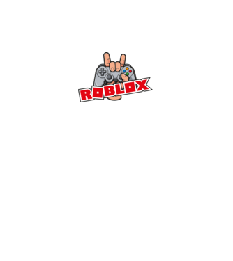 roblox és kontroller minta fekete pólón