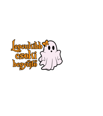 Legcukibb csoki begyűjtő halloween pólóminta minta fehér pólón