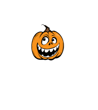 Halloween faragott tök póló minta minta fekete pólón