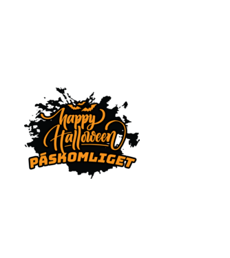 Páskomliget halloween 003 minta fehér pólón