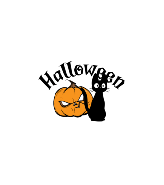 happy halloween minta fehér pólón