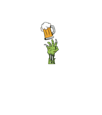 zombeer - zombi sör minta fekete pólón
