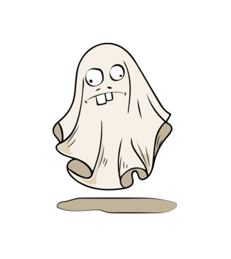 bolondos szellem halloween minta minta fehér pólón