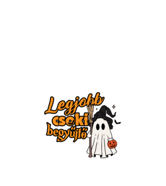 Legjobb csokigyűjtő halloween pólóminta minta narancssárga pólón