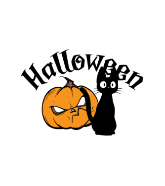 happy halloween minta fehér pólón
