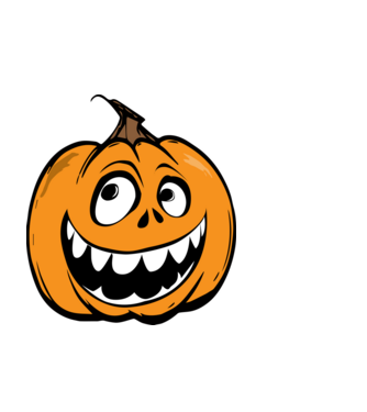 Halloween faragott tök póló minta minta fekete pólón