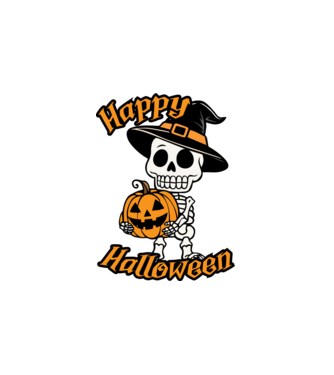Happy Halloween - pólóminta minta fehér pólón