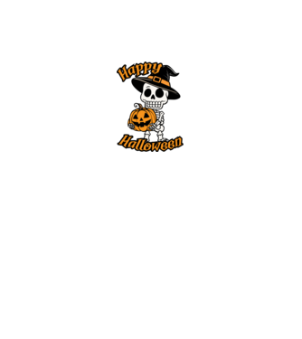 Happy Halloween - pólóminta minta királykék pólón