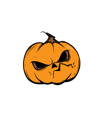 halloween tök, halloween minta minta fehér pólón