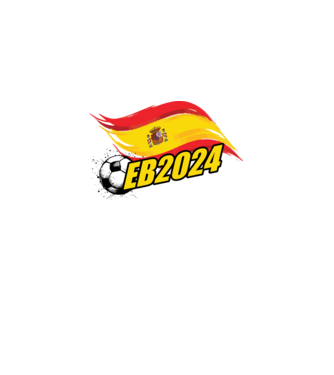 EB Spanyolország minta fekete pólón