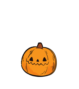 halloween tök, halloween minta minta fehér pólón