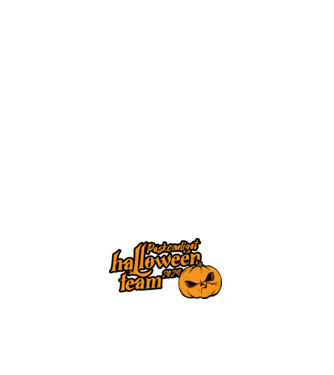 Páskomliget halloween team 002 minta piros pólón