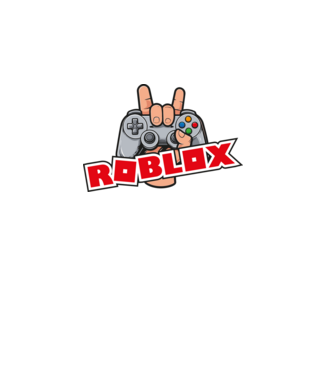 roblox és kontroller minta piros pólón