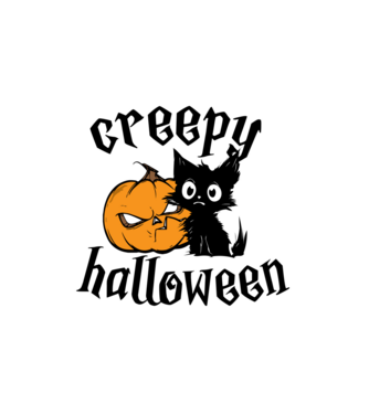 Rémisztő halloween minta fehér pólón