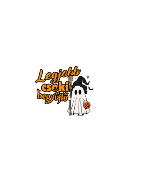Legjobb csokigyűjtő halloween pólóminta minta fekete pólón
