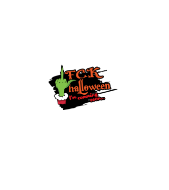 FCK halloween pólóminta minta szürke pólón