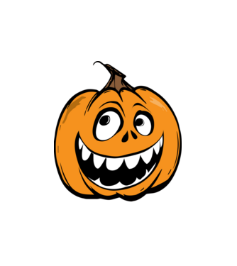 Halloween faragott tök póló minta minta fehér pólón