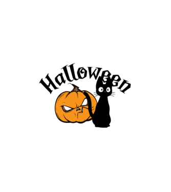 happy halloween minta fehér pólón