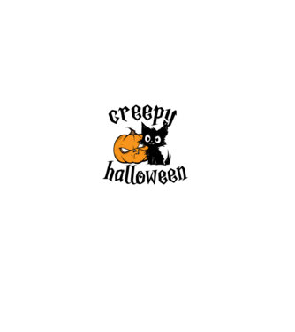 Rémisztő halloween minta farmerkék pólón