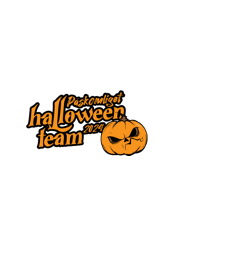 Páskomliget halloween team 002 minta piros pólón