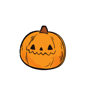 halloween tök, halloween minta minta fehér pólón