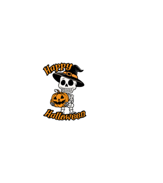 Happy Halloween - pólóminta minta fekete pólón