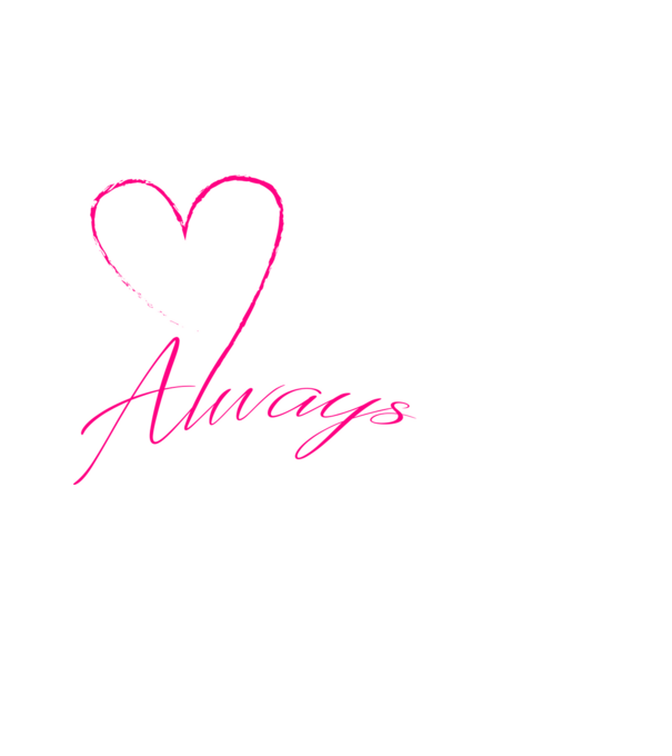 Always love - (színezhető) minta világoskék pólón