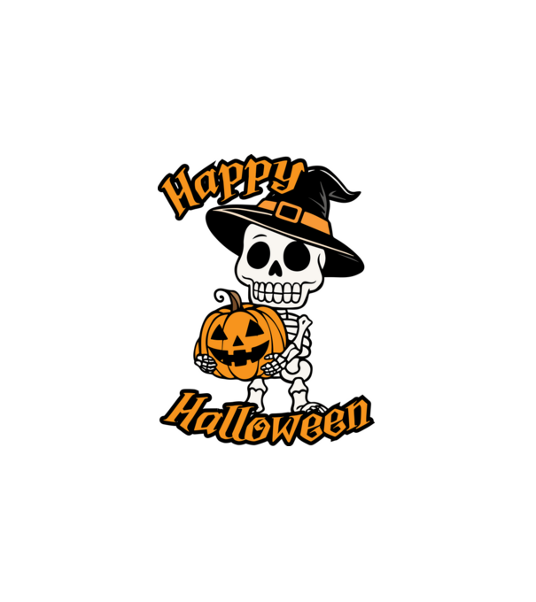 Happy Halloween - pólóminta minta fehér pólón