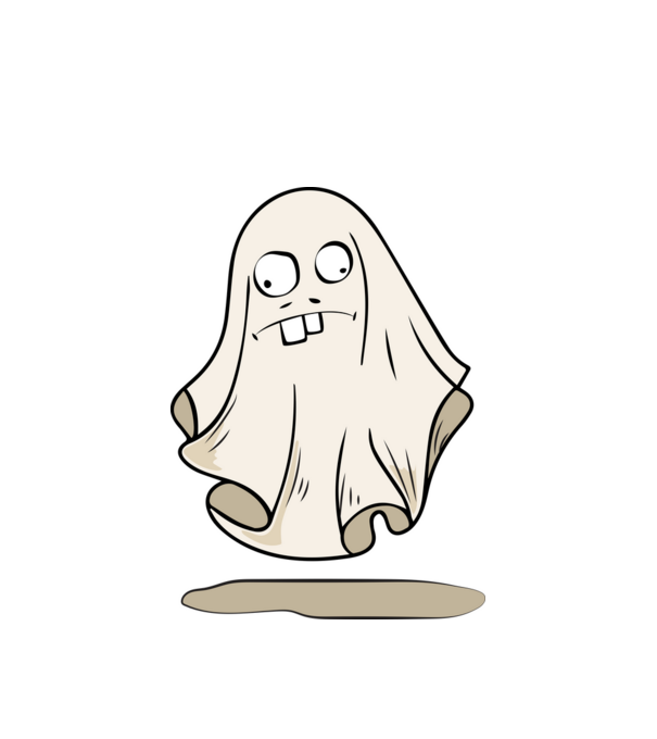 bolondos szellem halloween minta minta fehér pólón
