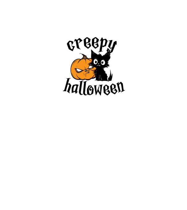 Rémisztő halloween minta fekete pólón