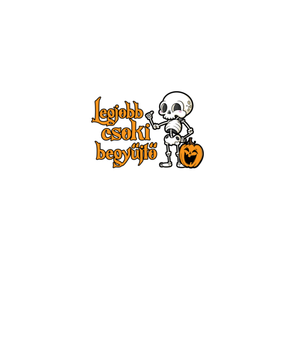 Legjobb csoki begyűjtő halloween pólóminta minta fekete pólón