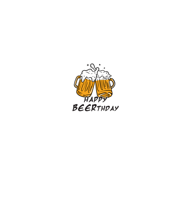 Happy Beerthday - Boldog születés napot! minta szürke pólón