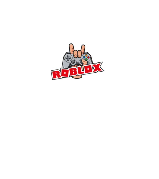 roblox és kontroller minta sötétkék pólón