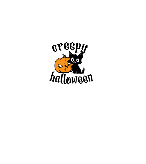 Rémisztő halloween minta fekete pólón