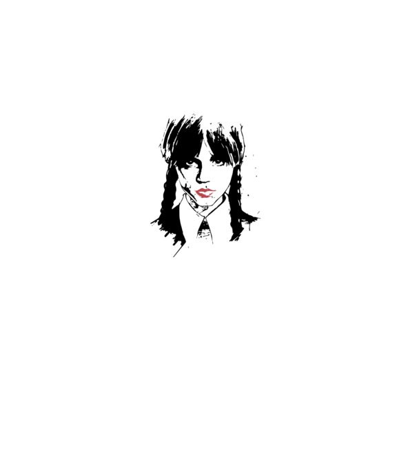 Wednesday Addams minta szürke pólón