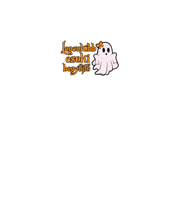 Legcukibb csoki begyűjtő halloween pólóminta minta fekete pólón