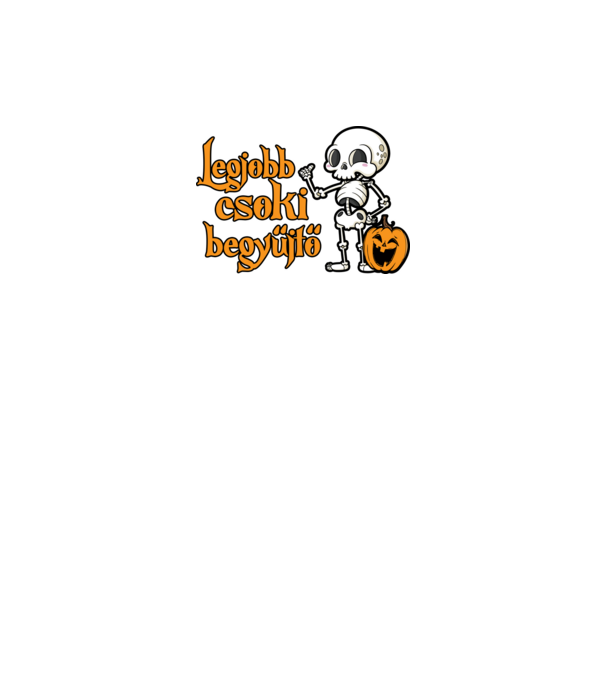 Legjobb csoki begyűjtő halloween pólóminta minta fekete pólón