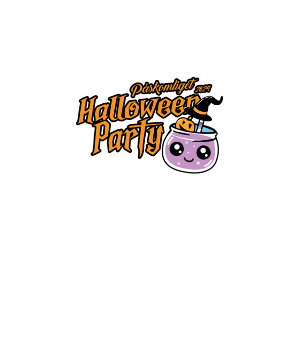 Páskomliget halloween 007 minta szürke pólón