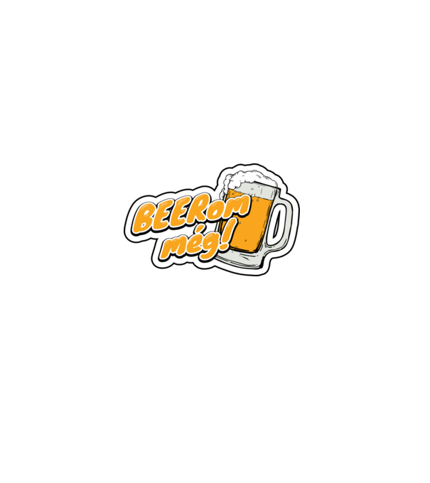 BEER-om még! minta szürke pólón