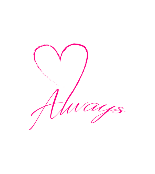 Always love - (színezhető) minta fehér pólón
