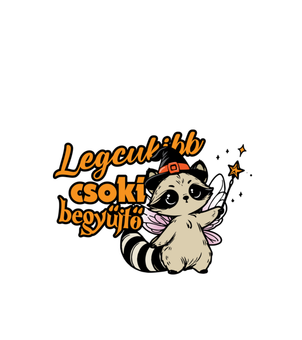 Legcukibb csokigyűjtő halloween pólóminta minta piros pólón