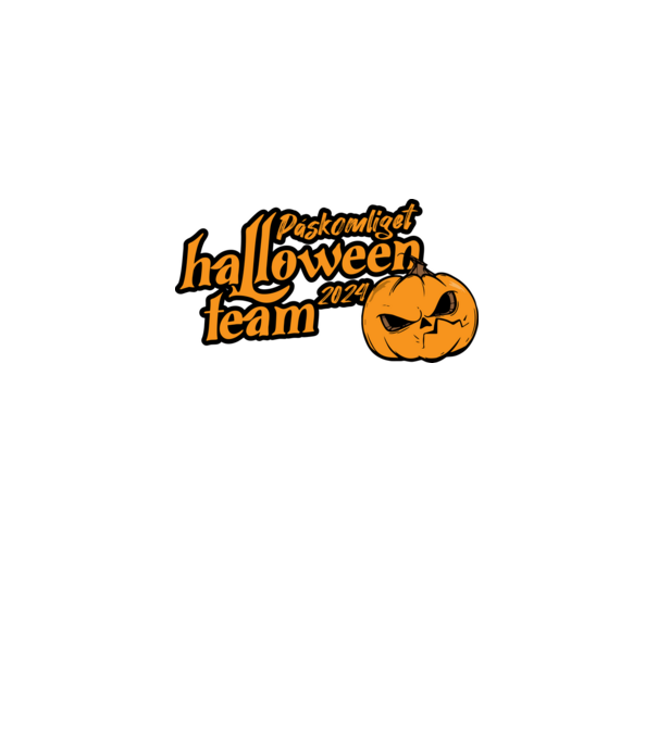 Páskomliget halloween team 002 minta fekete pólón